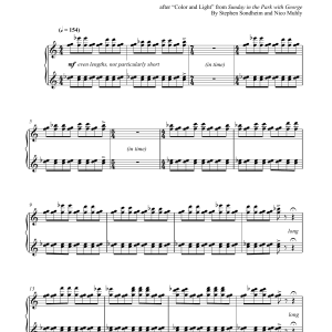 Nico Muhly Color And Light Musik Noten - Piano Solo - 179214-0