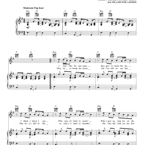 Nico & Vinz In Your Arms Musik Noten - Piano, Vocal & Guitar Chords - 173896-0