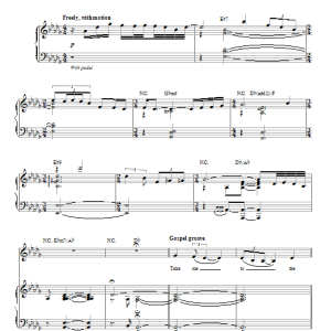 Nina Simone Take Me To The Water Musik Noten - Piano & Vocal - 154720-0