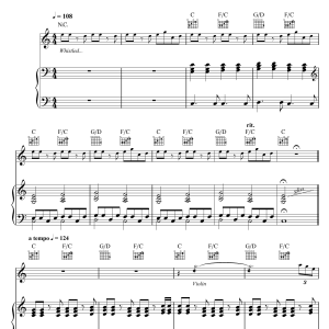 Noah And The Whale 5 Years Time Musik Noten - Piano Chords/Lyrics - 117783-0