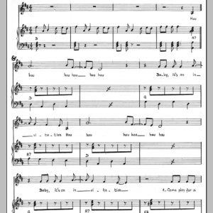 Noe Willer Baby It's An Invitation Musik Noten - Piano & Vocal - 117121-0