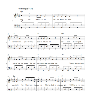 Olly Murs Hey You Beautiful Musik Noten - Easy Piano - 117029-0