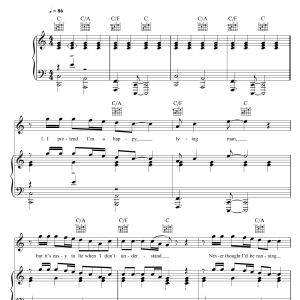 Olly Murs Nothing Without You Musik Noten - Piano, Vocal & Guitar Chords - 120271-0