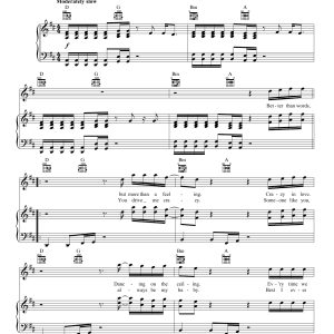 One Direction Better Than Words Musik Noten - Piano, Vocal & Guitar Chords - 155397-0