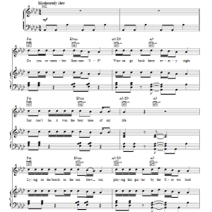 One Direction Rock Me Musik Noten - Piano, Vocal & Guitar Chords - 118083-0