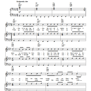 One Direction Same Mistakes Musik Noten - Easy Piano - 152265-0