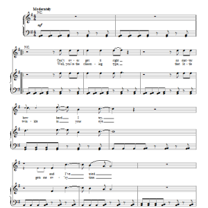 One Direction Tell Me A Lie Musik Noten - Easy Piano - 152259-0