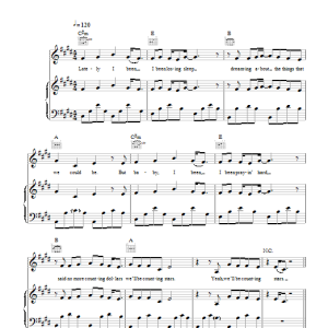 One Republic Counting Stars Musik Noten - Piano, Vocal & Guitar Chords - 116810-0