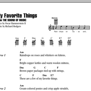 Oscar Hammerstein II My Favorite Things Musik Noten - Ukulele Chords/Lyrics - 92773-0