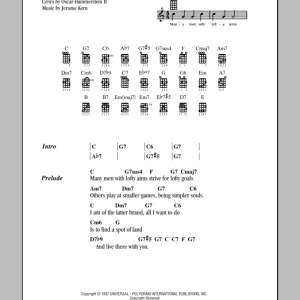 Oscar Hammerstein II The Folks Who Live On The Hill Musik Noten - Ukulele Chords/Lyrics - 150175-0