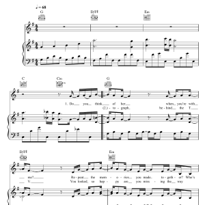 Paloma Faith Picking Up The Pieces Musik Noten - Piano Chords/Lyrics - 116846-0