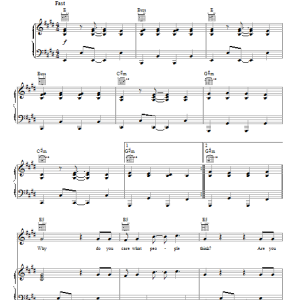 Paramore Anklebiters Musik Noten - Piano, Vocal & Guitar Chords - 150393-0