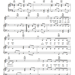 Paramore Fast In My Car Musik Noten - Piano, Vocal & Guitar Chords - 150361-0