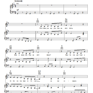 Paramore (One Of Those) Crazy Girls Musik Noten - Piano, Vocal & Guitar Chords - 150388-0