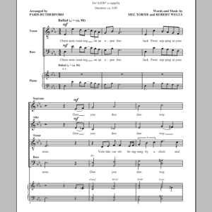 Paris Rutherford The Christmas Song (Chestnuts Roasting On An Open Fire) Musik Noten - SATB Choir - 154513-0