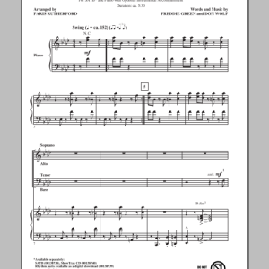 Paris Rutherford Until I Met You (Corner Pocket) Musik Noten - SATB Choir - 157158-0