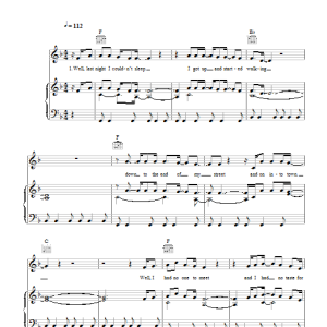 Passenger Keep On Walking Musik Noten - Piano, Vocal & Guitar Chords - 116789-0