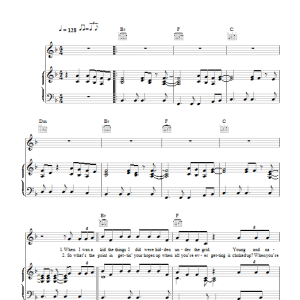Passenger The Wrong Direction Musik Noten - Piano, Vocal & Guitar Chords - 116785-0