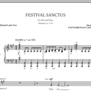 Patti Drennan Festival Sanctus Musik Noten - SSA Choir - 96667-0