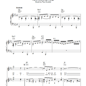Patti Page All My Love Musik Noten - Piano, Vocal & Guitar Chords - 110310-0