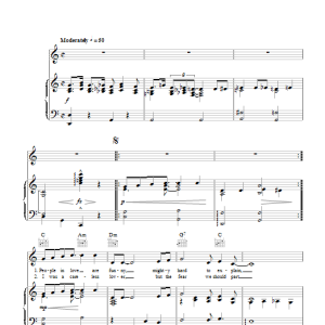 Patti Page We Just Couldn't Say Goodbye Musik Noten - Piano, Vocal & Guitar Chords - 110642-0