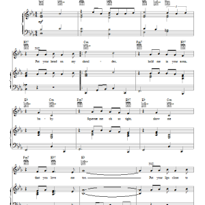 Paul Anka Put Your Head On My Shoulder Musik Noten - Ukulele Chords/Lyrics - 99762-0