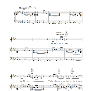Paul Simon Slip Slidin' Away Musik Noten - Lead Sheet / Fake Book - 105030-0