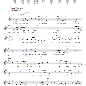 Peggy Lee Alright, Okay, You Win Musik Noten - Guitar Chords/Lyrics - 118008-0