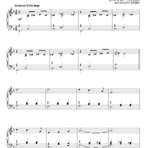 Perry Como Dance Only With Me Musik Noten - Piano Solo - 150738-0