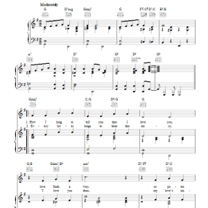 Perry Como I'm Confessin' That I Love You Musik Noten - Piano, Vocal & Guitar Chords - 110649-0