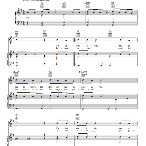 Perry Como It's Impossible (Somos Novios) Musik Noten - Piano Chords/Lyrics - 117842-0