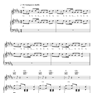 Pharrell Williams Freedom Musik Noten - Piano, Vocal & Guitar Chords - 121719-0