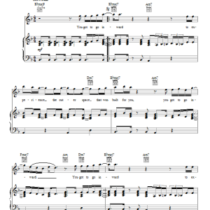 Pharrell Williams Freq Musik Noten - Piano, Vocal & Guitar Chords - 154955-0