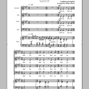 Philip Lawson Bobby Shafto Musik Noten - SATB Choir - 154178-0
