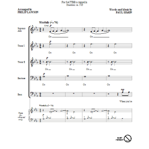 Philip Lawson Bridge Over Troubled Water Musik Noten - SATB Choir - 79898-0