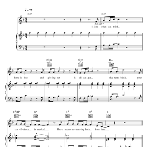 Pink Bridge Of Light Musik Noten - Piano, Vocal & Guitar Chords - 117344-0