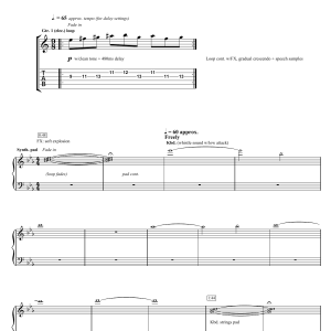 Pink Floyd Things Left Unsaid Musik Noten - Guitar Tab - 120163-0