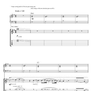 Pink Floyd Unsung Musik Noten - Guitar Tab - 120158-0
