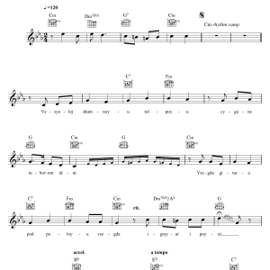 Pjotr Leschenko L'yotsya Pesnya Musik Noten - Lead Sheet / Fake Book - 122682-0