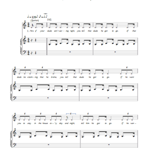 Pussycat Dolls Whatcha Think About That Musik Noten - Piano, Vocal & Guitar Chords - 110207-0