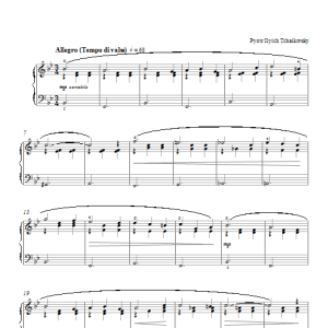 Pyotr Il'yich Tchaikovsky Waltz (from The Sleeping Beauty) Musik Noten - Piano Solo - 111236-0