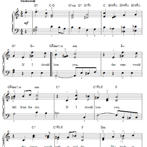 Ralph Rainger If I Should Lose You Musik Noten - Very Easy Piano - 179173-0