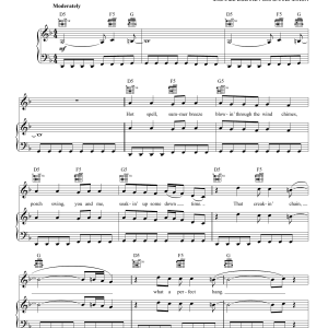Rascal Flatts Honeysuckle Lazy Musik Noten - Piano, Vocal & Guitar Chords - 155641-0