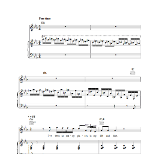 Ray Charles A Song For You Musik Noten - Piano, Vocal & Guitar Chords - 110933-0