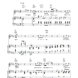 Ray Charles I'll Drown In My Own Tears Musik Noten - Piano, Vocal & Guitar Chords - 111121-0