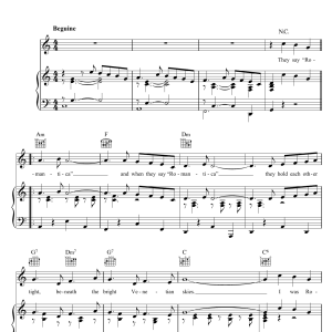 Renato Rascel Romantica Musik Noten - Piano, Vocal & Guitar Chords - 121125-0