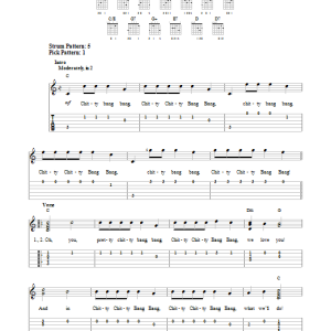 Richard M. Sherman Chitty Chitty Bang Bang Musik Noten - Easy Guitar Tab - 151067-0