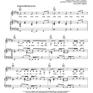 Rihanna Cheers (Drink To That) Musik Noten - Easy Piano - 118071-0