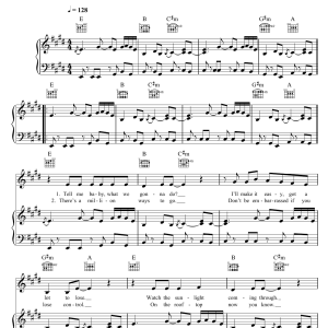Rita Ora I Will Never Let You Down Musik Noten - Piano, Vocal & Guitar Chords - 118626-0