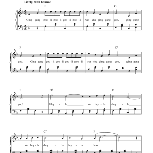 Robert Baden-Powell Ging Gang Goolie Musik Noten - Piano & Vocal - 122295-0